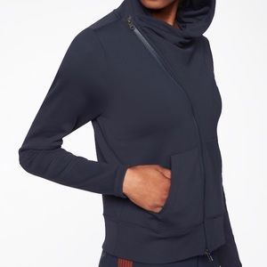 Athleta Malabar Hoodie L Navy Blue